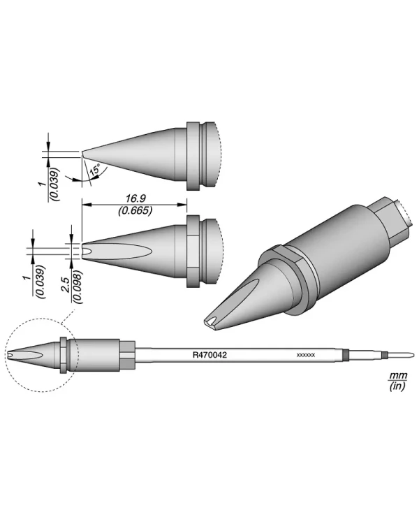 Elewant_Grot_wkrętakowy_wklęsły_2.5x1.0x1.0mm_JBC_R470042