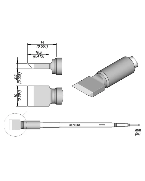 Elewant_Grot_łopatka_10.00x2.50mm_JBC_C470064