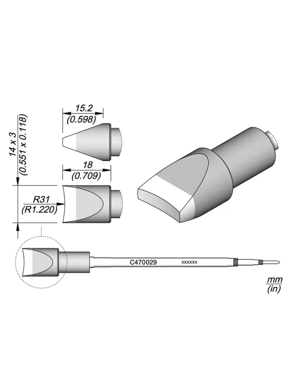 Elewant_Grot_wkrętakowy_wklęsły_14.00x3.00x31.00mm_JBC_C470029