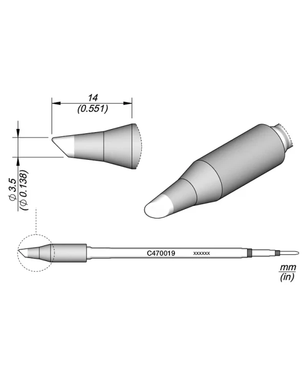Elewant_Grot_stożkowy_ścięty_3.50mm_JBC_C470019
