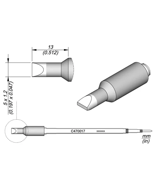 Elewant_Grot_wkrętakowy_5.00x1.20mm_JBC_C470017