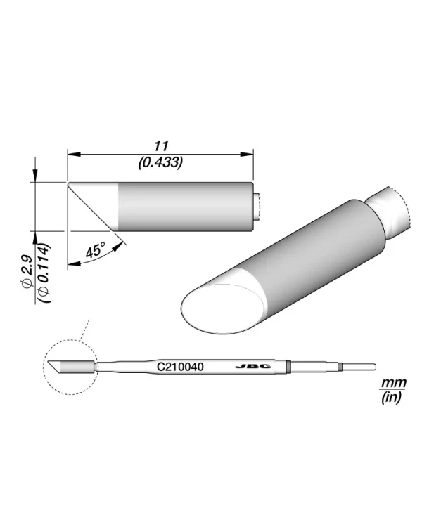 Elewant_Grot_stożkowy_2.90mm_JBC_C210040.webp