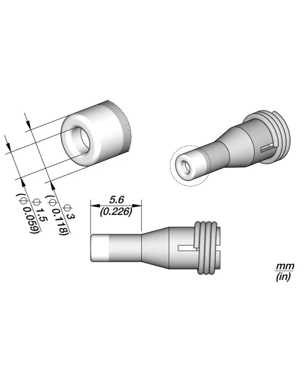 Elewant_Dysza_prosta_1.5mm_JBC_C360006_x10szt