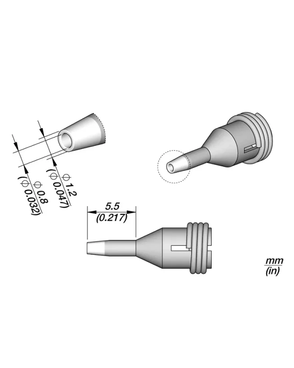 Elewant_Dysza_prosta_0.80mm_JBC_C360002_x10szt