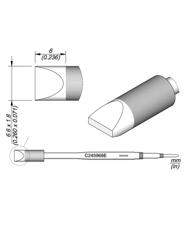 Elewant_Grot_wkrętakowy_6.60x1.80mm_wzmacniany_JBC_C245968E