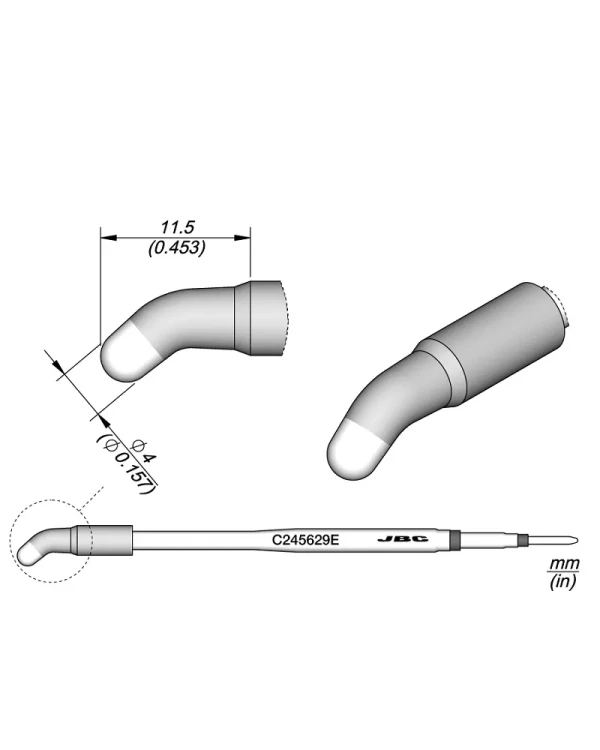 Elewant_Grot_stożkowy_wygięty_4.00mm_wzmacniany_JBC_C245629E