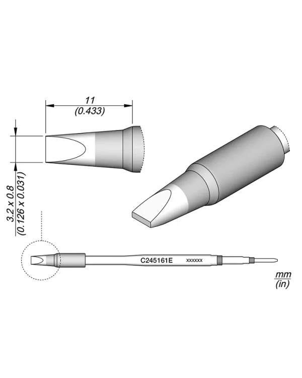 Elewant_Grot_wkrętakowy_3.20x0.80mm_wzmacniany_JBC_C245161E.webp