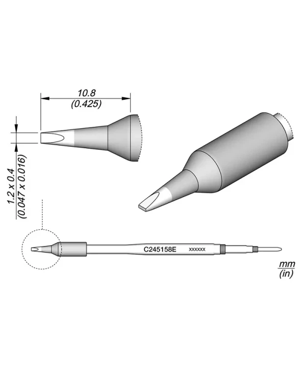 Elewant_Grot_wkrętakowy_1.20x0.40mm_wzmacniany_JBC_C245158E