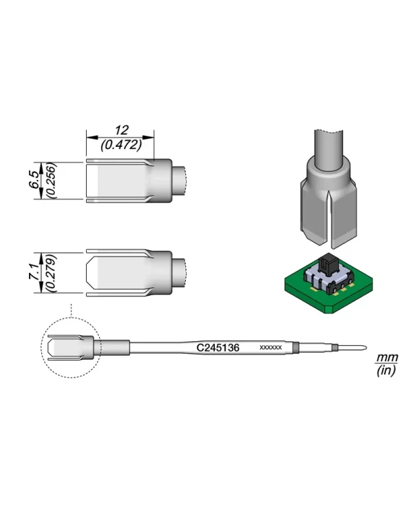 Elewant_Grot_do_micro_switch_6.50x7.10mm_JBC_C245136