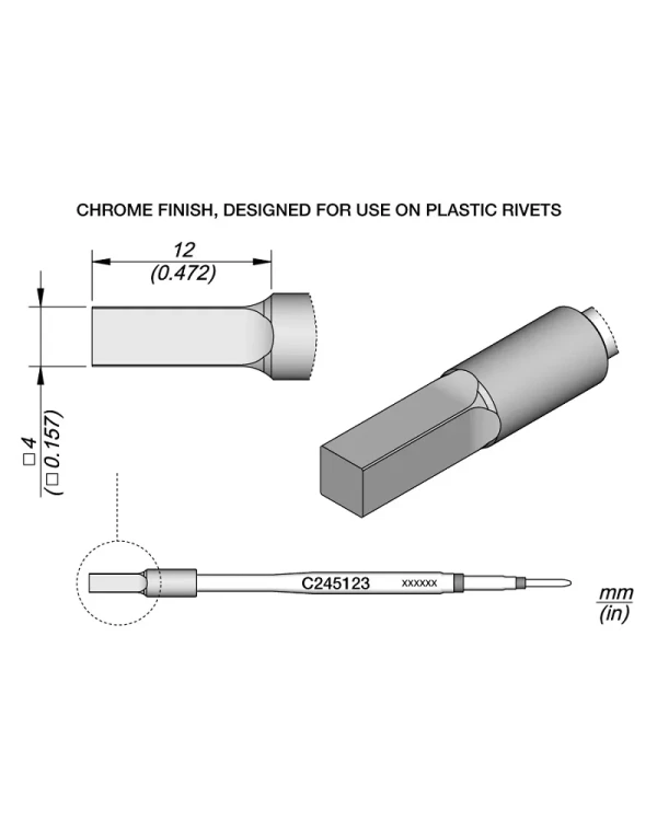 Elewant_Grot_do_nitów_tworzyw_sztucznych_4.00x4.00mm_JBC_C245123