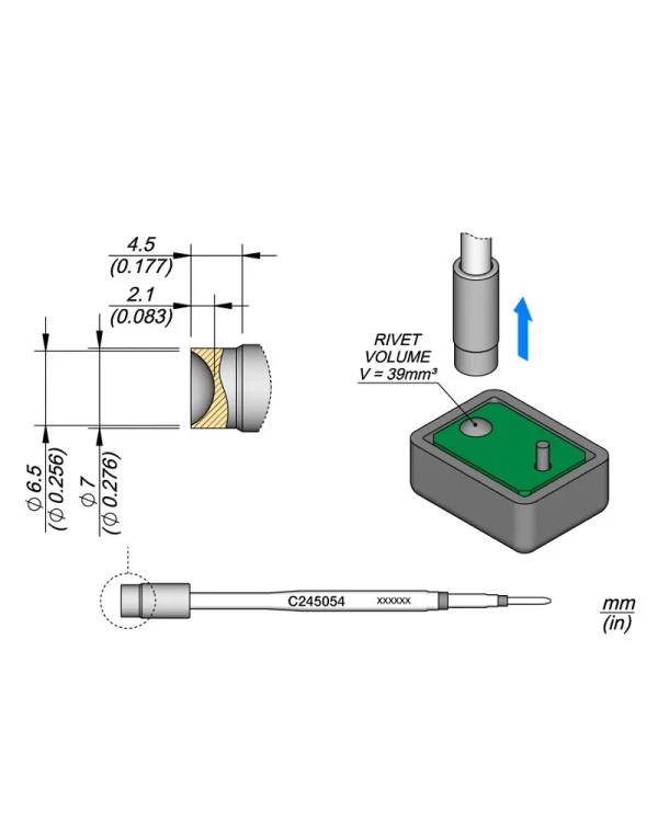Elewant_JBC_Grot_do_nitów_z_tworzyw_sztucznych_6.50mm_JBC_C245054