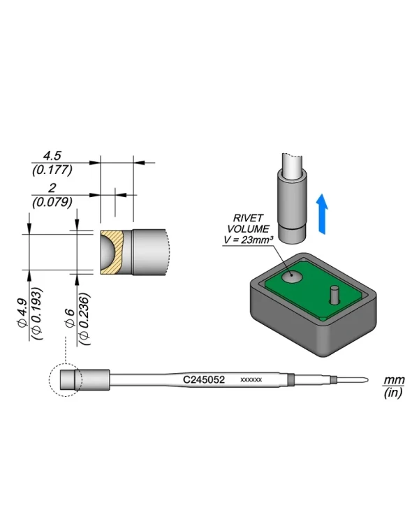 Elewant_Grot_do_nitów_z_tworzyw_sztucznych_4.90mm_JBC_C245052
