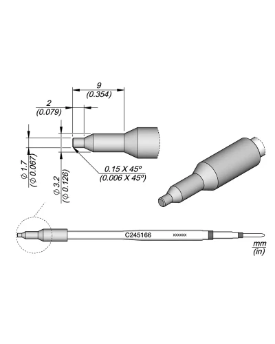 Elewant_Grot_do_tworzyw_sztucznych_1.70mm_JBC_C245166
