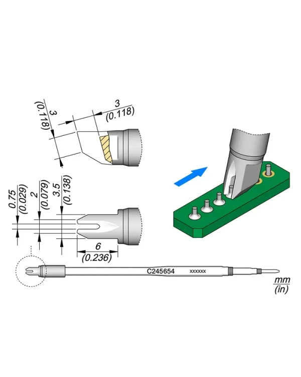 Elewant_Grot_do_elementów_przewlekanych_0.75mm_JBC_C245654_Long