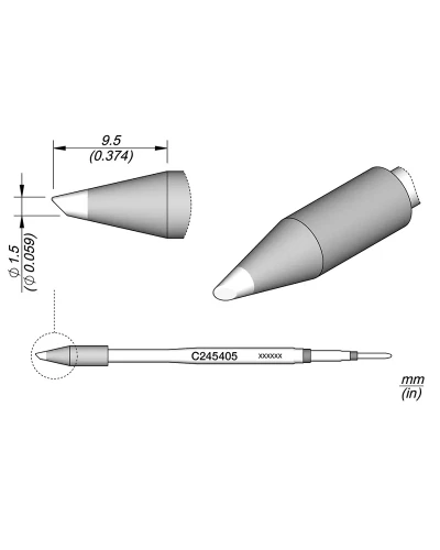 Grot_stozkowy_sciety_1.50mm_JBC_C245405_High_Thermal
