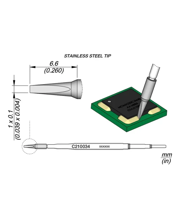 Grot_do_usuwania_powloki_ochronnej_1.00x0.10mm_JBC_C210034