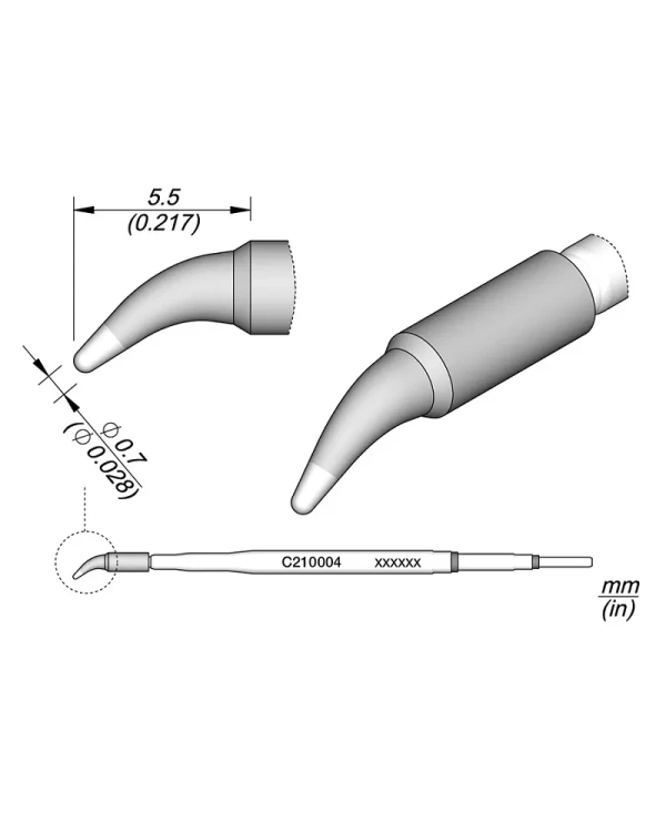 Grot_stozkowy_wygiety_0.70mm_JBC_C210004